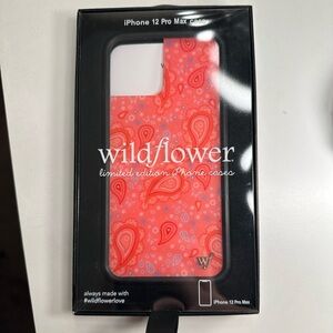 Wildflower Strawberry Paisley iPhone 12 Pro Max Phone Case